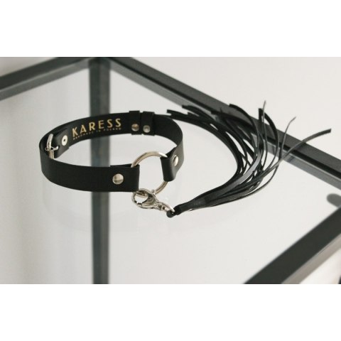 Karess Czarna Skórzana Obróżka Estera Karess