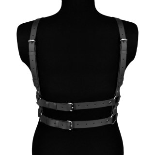 Karess Czarna Skórzana Uprząż Na Ciało Salma Karess