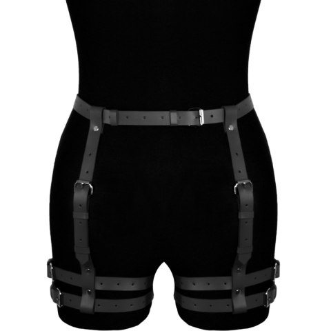 Karess Czarna Skórzana Uprząż Na Uda Amelia Karess