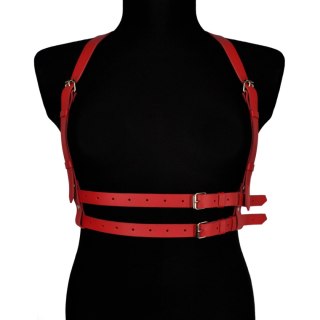 Karess Czerwona Skórzana Uprząż Na Ciało Nastia Karess