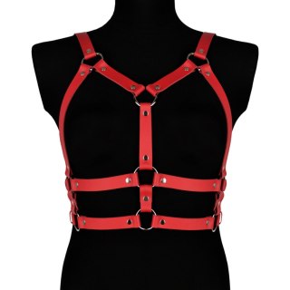 Karess Czerwona Skórzana Uprząż Na Ciało Salma Karess