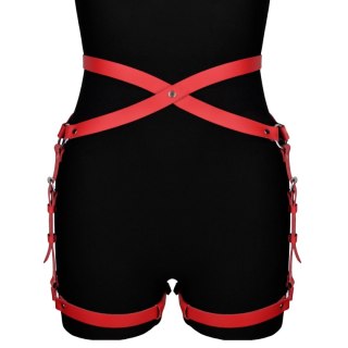 Karess Czerwona Skórzana Uprząż Na Uda Alisa Karess