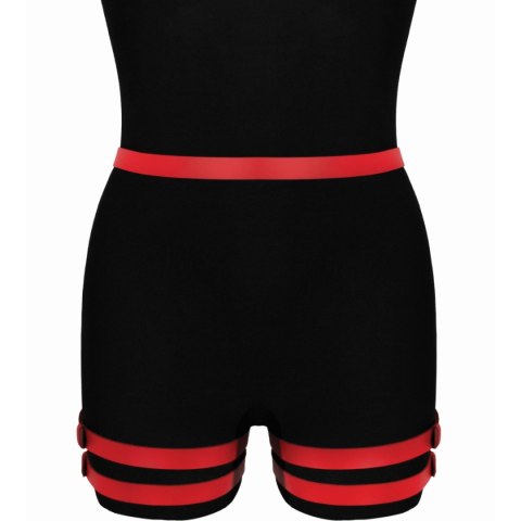 Karess Czerwona Skórzana Uprząż Na Uda Amelia Karess