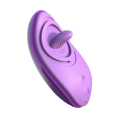 Fantasy for Her Silicone Fun Tongue w kolorze fioletowym, ujęcie pod kątem