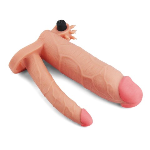 Add 3"" Pleasure X Tender Vibrating Double Penis Sleeve Add 3"" Pleasure X Tender Vibrating Double Penis Sleeve