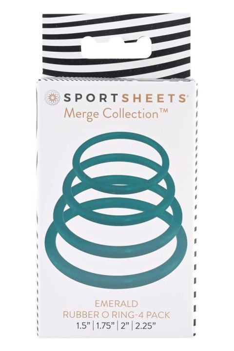 SPORTSHEETS EMERALD O RING 4 PACK SPORTSHEETS EMERALD O RING 4 PACK