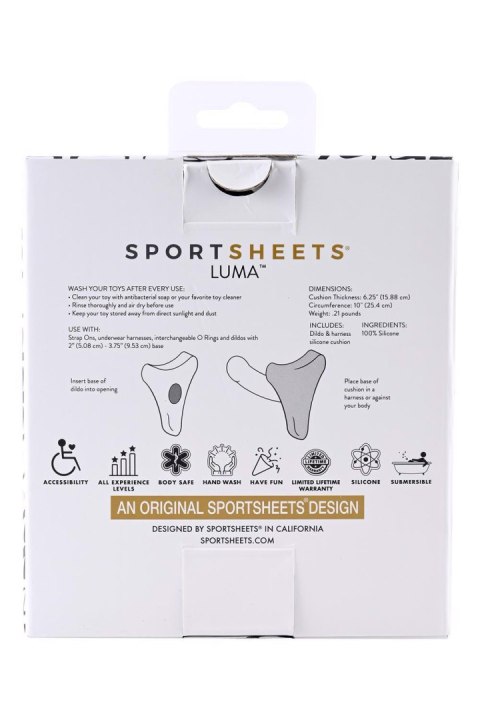 SPORTSHEETS LUMA DILDO AND HARNESS SILICONE CUSHION SPORTSHEETS LUMA DILDO AND HARNESS SILICONE CUSHION