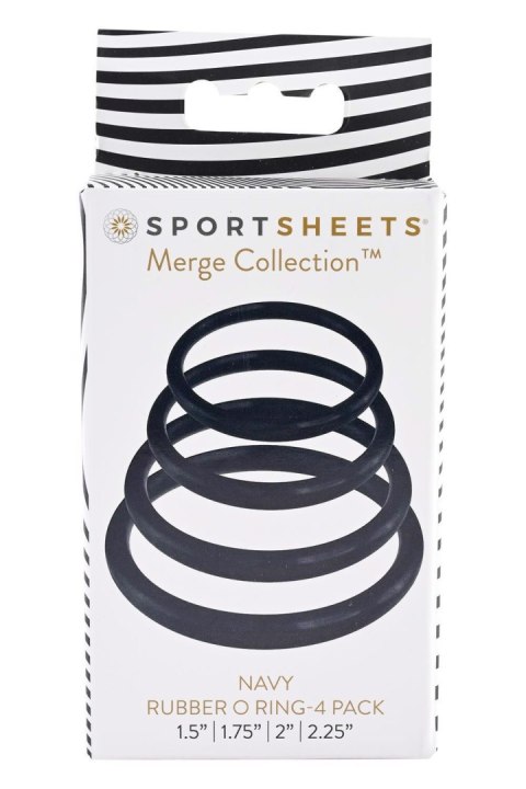 SPORTSHEETS NAVY O RING 4 PACK SPORTSHEETS NAVY O RING 4 PACK