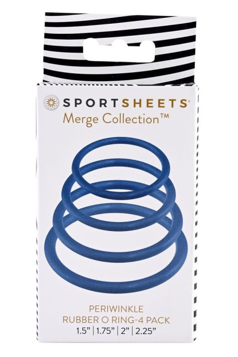 SPORTSHEETS PERIWINKLE RUBBER ORING 4 PACK SPORTSHEETS PERIWINKLE RUBBER ORING 4 PACK