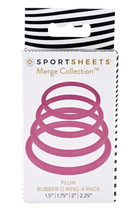 SPORTSHEETS PLUM O RING 4 PACK SPORTSHEETS PLUM O RING 4 PACK