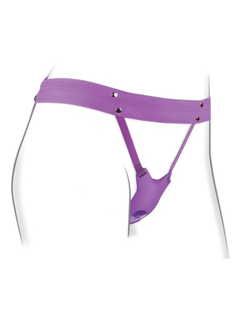Fantasy for Her Ultimate Butterfly Strap-On w kolorze fioletowym, ujęcie na manekinie