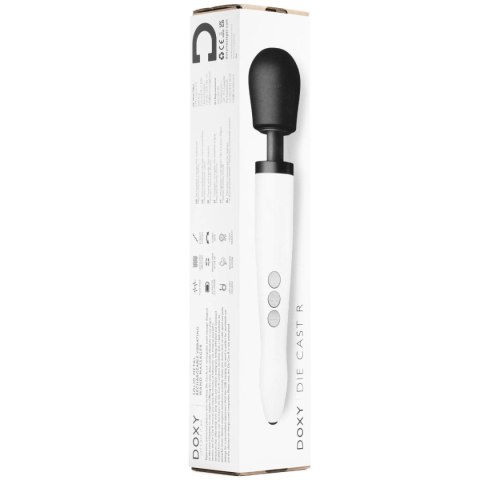 Doxy Wibrator różdżka Die Cast R Rechargeable Wand Massager White Doxy