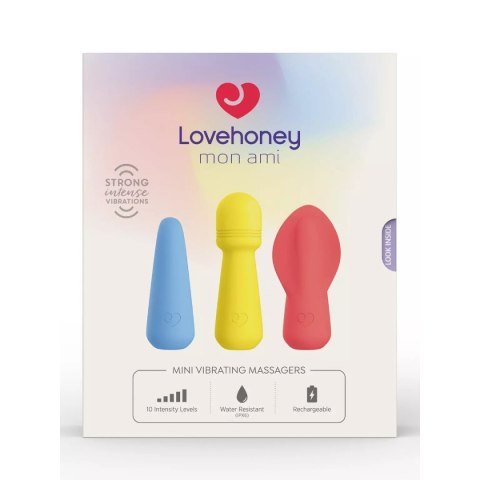 Lovehoney Zestaw trzech masażerów mon ami TRIO Lovehoney