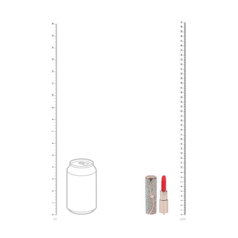 Wibrator Loveline Sparkle w kobiecej dłoni ukazujący proporcje i rozmiar 2,5 cm