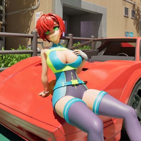 Anime dziewczyna Evie Akashiya - ilustracja z kolekcjonerskiego opakowania Fleshlight Fantasy.