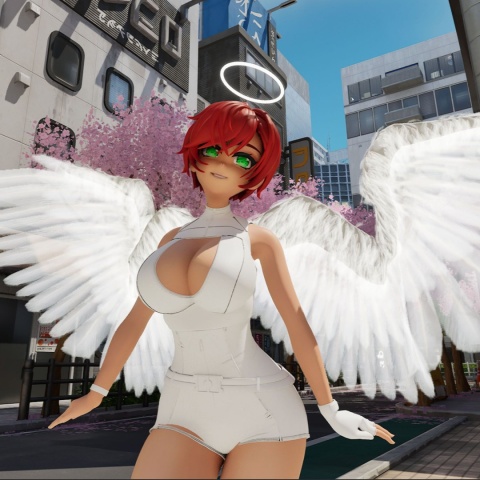 Anime dziewczyna Evie Akashiya - ilustracja z kolekcjonerskiego opakowania Fleshlight Fantasy.