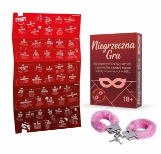 Niegrzeczna Gra dla Par – 50 Pikantnych Zadań + Kajdanki | Grammi