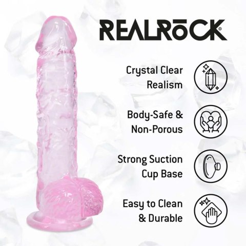 Realistic Dildo with Balls - 5" / 12,7 cm - Pink