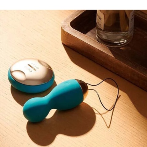 LELO HULA Beads Ocean Blue – Wibrujące i Rotujące Kulki z Pilotem SenseMotion