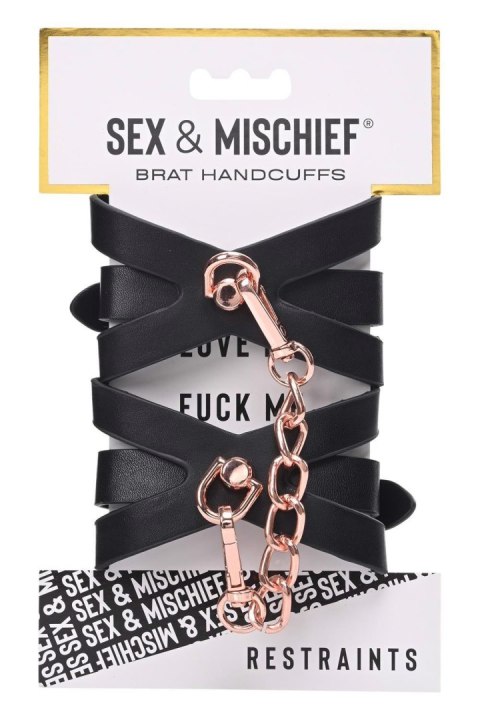 SEX AND MISCHIEF BRAT HANDCUFFS SEX AND MISCHIEF BRAT HANDCUFFS