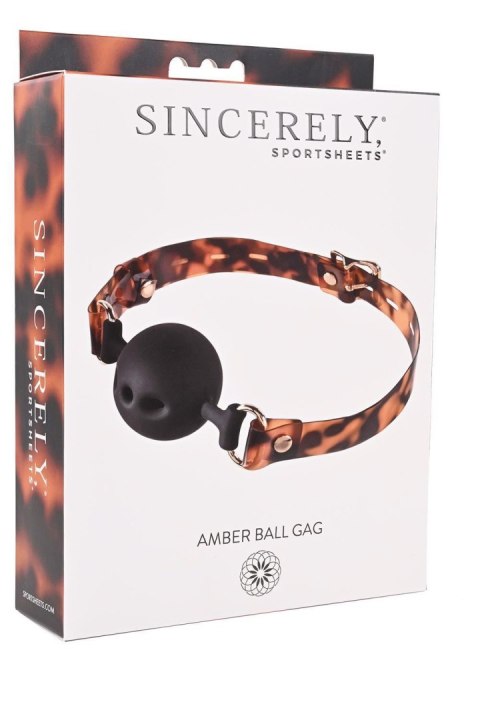 SPORTSHEETS AMBER BALL GAG SPORTSHEETS AMBER BALL GAG