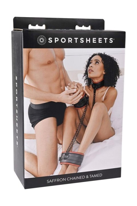 SPORTSHEETS SAFFRON CHAINED AND TAMED SPORTSHEETS SAFFRON CHAINED AND TAMED
