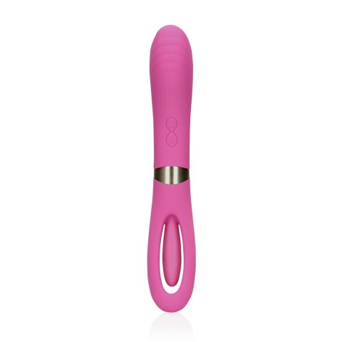 Double-Sided Flapping and G-Spot Vibrator - Exuberant Pink