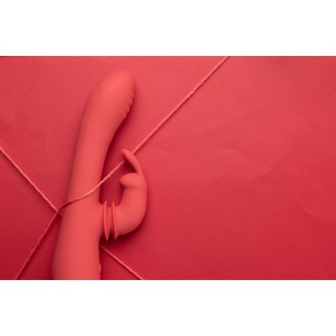 Swinging Rabbit G-Spot Vibrator - Brighto Red