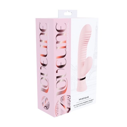 Mystique - Ribbed Rabbit Vibrator - Pink