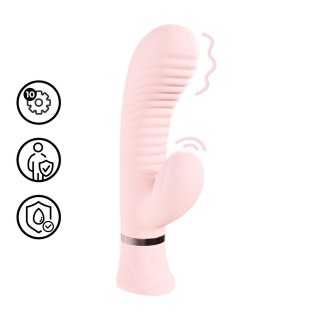 Mystique - Ribbed Rabbit Vibrator - Pink