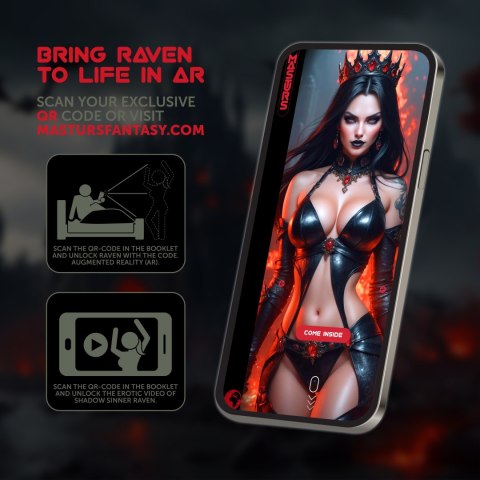 Raven - Shadow Sinner - Multi Function Masturbator