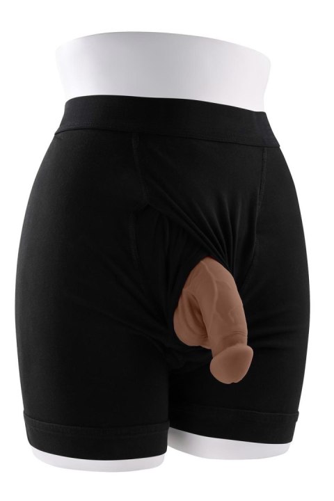 GENDER X 4 INCH PACKER, DARK FLESH GENDER X 4 INCH PACKER, DARK FLESH