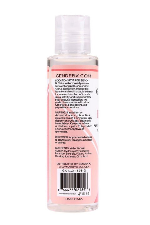 GENDER X BEACH BLISS FLAVORED LUBE, 120ML GENDER X BEACH BLISS FLAVORED LUBE, 120ML