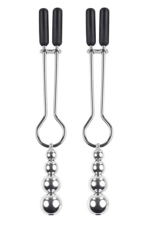 SELOPA BEADED NIPPLE CLAMPS SILVER SELOPA BEADED NIPPLE CLAMPS SILVER