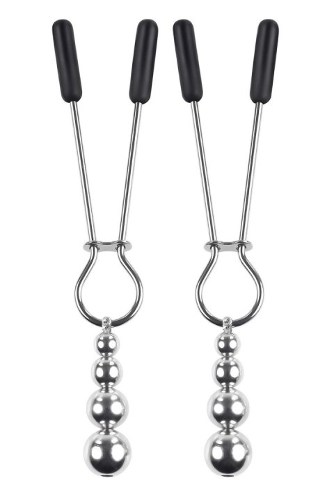 SELOPA BEADED NIPPLE CLAMPS SILVER SELOPA BEADED NIPPLE CLAMPS SILVER