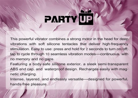 Party Up wibrator mini ładowany magnetycznie kolor fioletowy Kelly