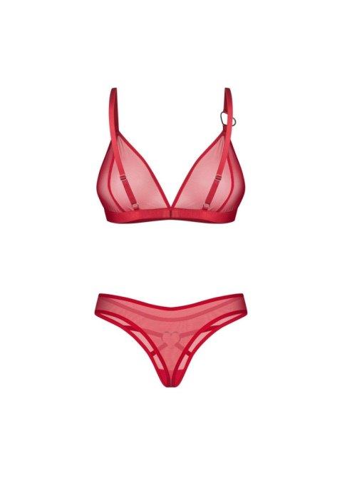 Obsessive Crimessa rozm. L/XL – Czerwona Siateczka i Ozdobne Serca