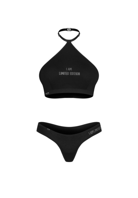 Obsessive Me Origine rozm. S/M – Top z Chokerem i Stringi "I AM LIMITED EDITION"