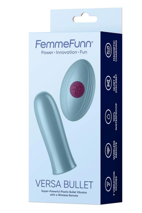 FEMMEFUNN VERSA BULLET WITH REMOTE LIGHT BLUE FEMMEFUNN VERSA BULLET WITH REMOTE LIGHT BLUE