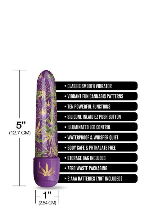 PRINTS CHARMING BUZZED 5" MINI VIBE PURPLE HAZE PRINTS CHARMING BUZZED 5" MINI VIBE PURPLE HAZE