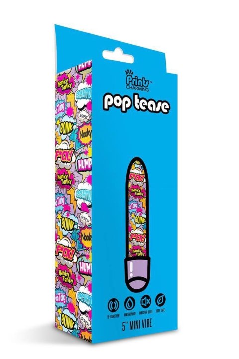 PRINTS CHARMING POP TEASE 5" MINI VIBE FCK PURPLE PRINTS CHARMING POP TEASE 5" MINI VIBE FCK PURPLE
