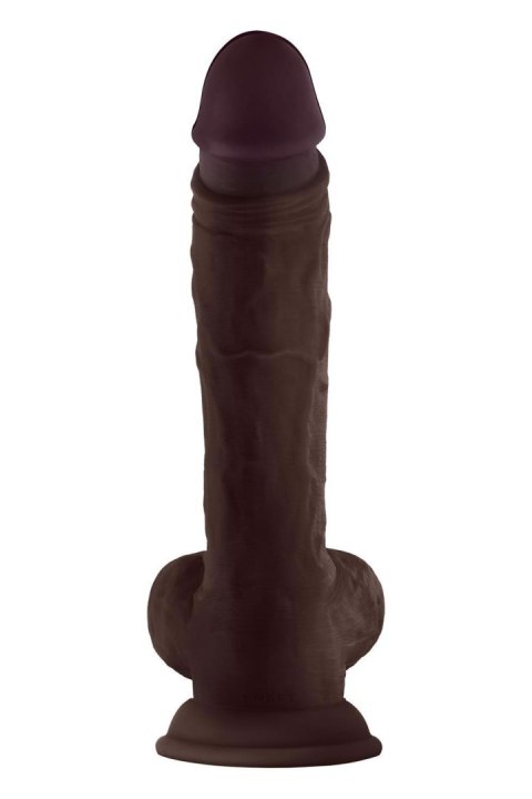 SHAFT MODEL A 10.5 INCH LIQUID SILICONE DONG WITH BALLS MAHOGANY SHAFT MODEL A 10.5 INCH LIQUID SILICONE DONG WITH BALLS MAHOGANY