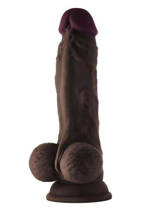 SHAFT MODEL A 7.5 INCH LIQUIDE SILICONE DONG WITH BALLS MAHOGANY SHAFT MODEL A 7.5 INCH LIQUIDE SILICONE DONG WITH BALLS MAHOGANY