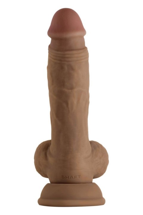 SHAFT MODEL A 7.5 INCH LIQUIDE SILICONE DONG WITH BALLS OAK SHAFT MODEL A 7.5 INCH LIQUIDE SILICONE DONG WITH BALLS OAK