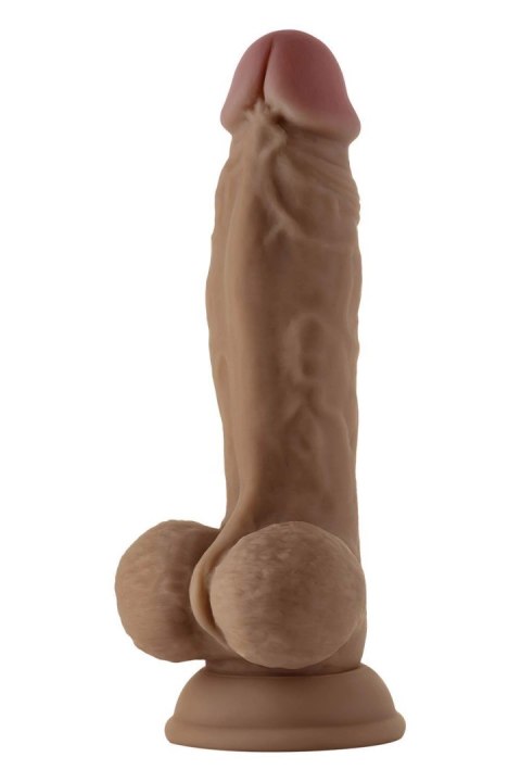 SHAFT MODEL A 9.5 INCH LIQUIDE SILICONE DONG WITH BALLS OAK SHAFT MODEL A 9.5 INCH LIQUIDE SILICONE DONG WITH BALLS OAK