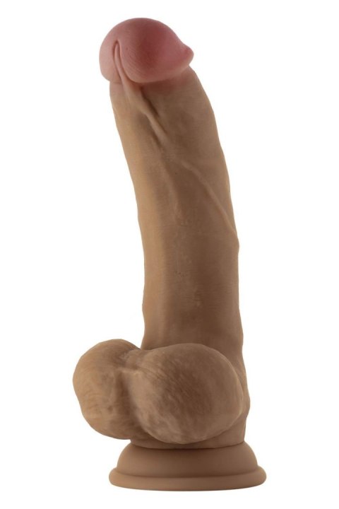 SHAFT MODEL C 8.5 INCH LIQUID SILICONE DONG WITH BALLS OAK SHAFT MODEL C 8.5 INCH LIQUID SILICONE DONG WITH BALLS OAK