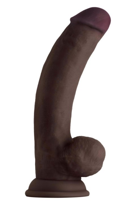 SHAFT MODEL C 8.5 INCH LIQUIDE SILICONE DONG WITH BALLS MAHOGANY SHAFT MODEL C 8.5 INCH LIQUIDE SILICONE DONG WITH BALLS MAHOGANY