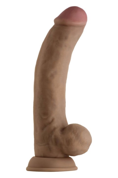 SHAFT MODEL C 9.5 INCH LIQUID SILICONE DONG WITH BALLS OAK SHAFT MODEL C 9.5 INCH LIQUID SILICONE DONG WITH BALLS OAK