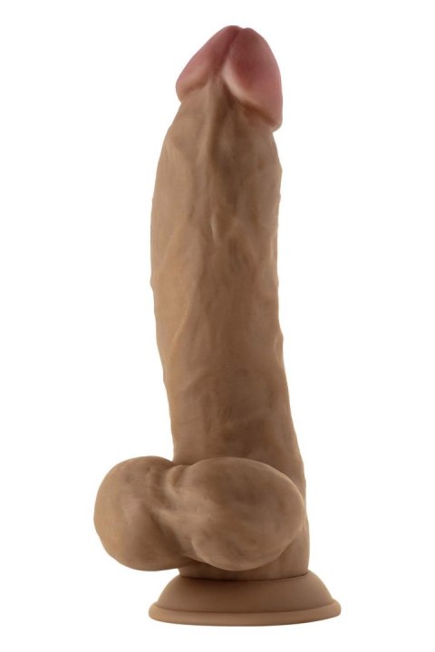 SHAFT MODEL N 9.5 INCH LIQUID SILICONE DONG WITH BALLS OAK SHAFT MODEL N 9.5 INCH LIQUID SILICONE DONG WITH BALLS OAK