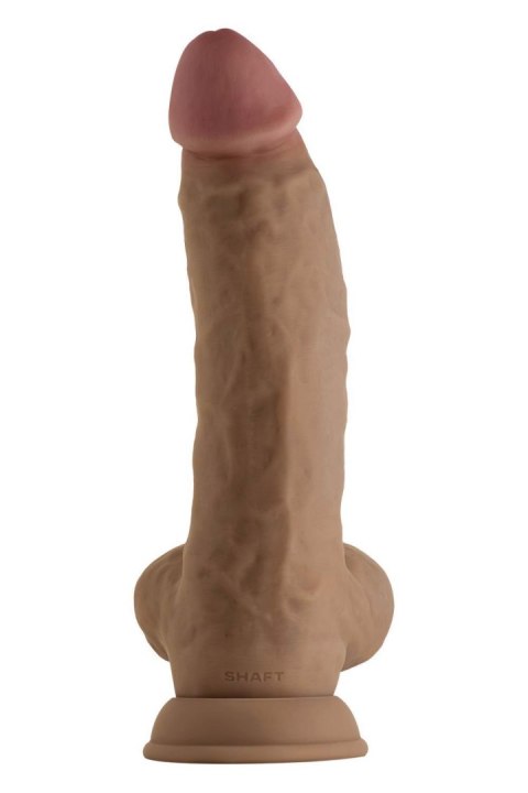 SHAFT MODEL N 9.5 INCH LIQUID SILICONE DONG WITH BALLS OAK SHAFT MODEL N 9.5 INCH LIQUID SILICONE DONG WITH BALLS OAK